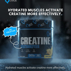Ace Vitals Creatine Monohydrate plus Electrolytes- 300gm