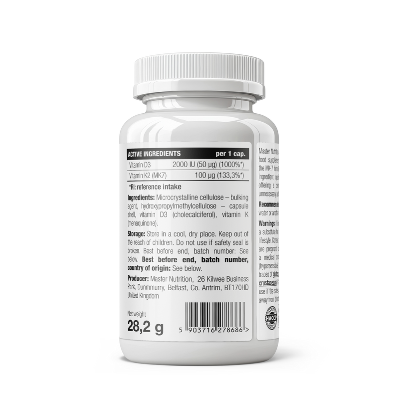Master Vitamin D3+K2 MK7