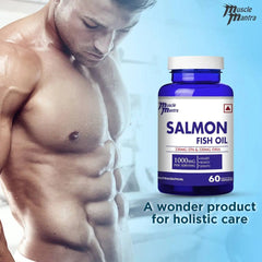 Muscle Mantra Salmon Fish Oil 1000MG - 60 Softgel Capsules - Halt
