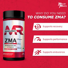 MuscleRich ZMA (Magnesium with Zinc & Vitamin B-6) 60 Tablets - Halt