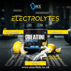 Ace Vitals Creatine Monohydrate plus Electrolytes- 300gm