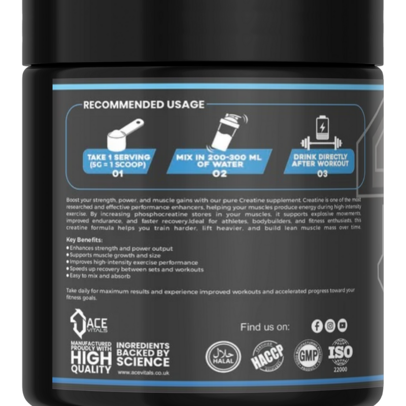 Ace Vitals Creatine Monohydrate