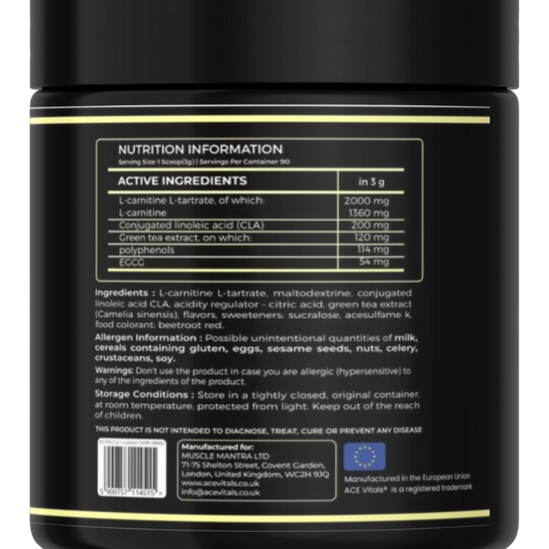 Ace Vitals CLA Plus Carnitine- 270gm