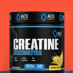 Ace Vitals Creatine Monohydrate plus Electrolytes- 300gm